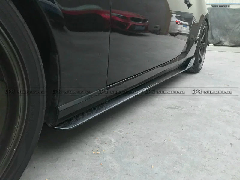 Applicable to Toyota FT86 Subaru BRZ modified TMS carbon fiber side skirt addition body side shovel small surround