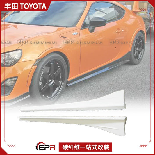 Toyota 86/Subaru BRZ ZELE Style Carbon Fiber Side Skirt Sides