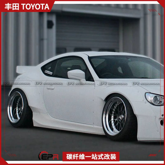 Applicable Subaru BRZ Toyota GT86 Rocket Rabbit 2nd generation wide-body modification full set of side skirts and side surrounds