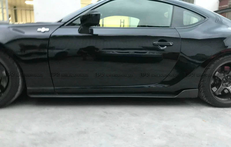 Applicable to Toyota FT86 Subaru BRZ modified TMS carbon fiber side skirt addition body side shovel small surround