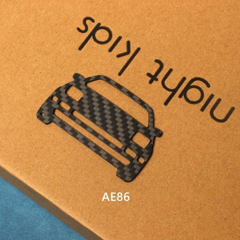 Carbon Fiber Keychain Charm (AE86, Toyota 86, Subaru BRZ)