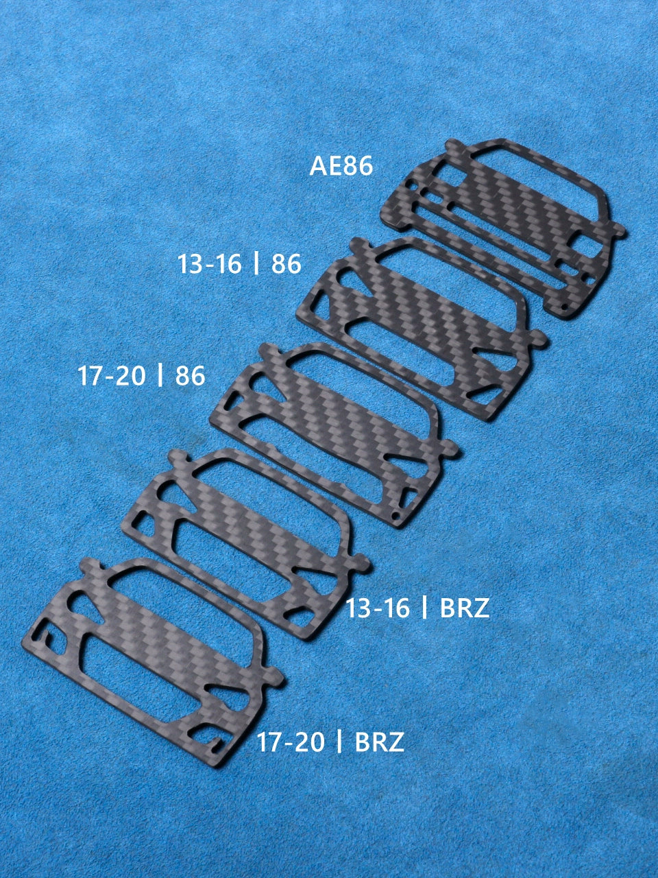 Carbon Fiber Keychain Charm (AE86, Toyota 86, Subaru BRZ)
