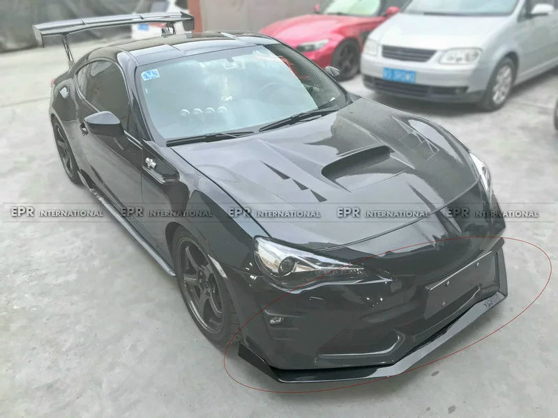 For Toyota 86 Subaru BRZ Carbon Fiber Modification TMS Model Front Lip Bag Front Spatula Chin Head Lip