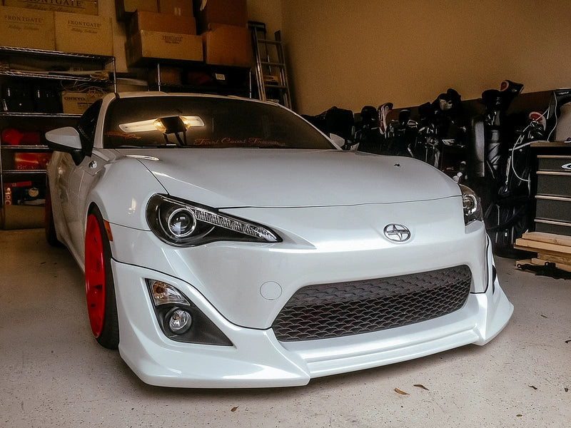 Applicable to Subaru BRZ Toyota 86 carbon fiber modification head lip small surround CW model front shovel chin add-on