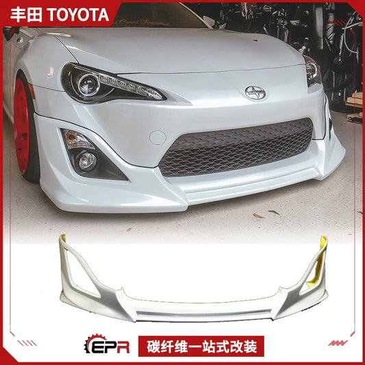 Applicable to Subaru BRZ Toyota 86 carbon fiber modification head lip small surround CW model front shovel chin add-on