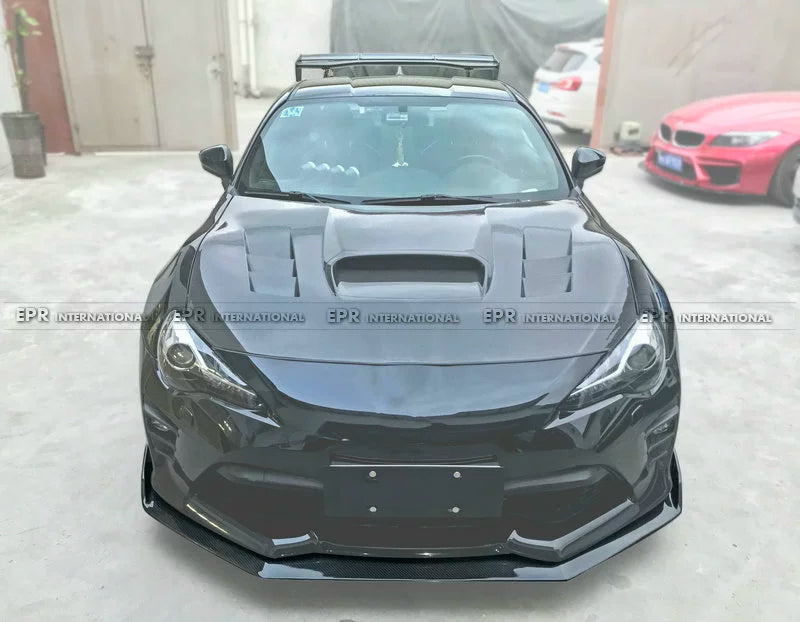 For Toyota 86 Subaru BRZ Carbon Fiber Modification TMS Model Front Lip Bag Front Spatula Chin Head Lip