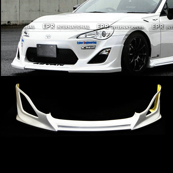 Suitable for Toyota 86 Subaru BRZ C-West carbon fiber modified front shovel small surround, front lip, chin head lip